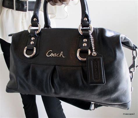 black leather tote bag silver hardware